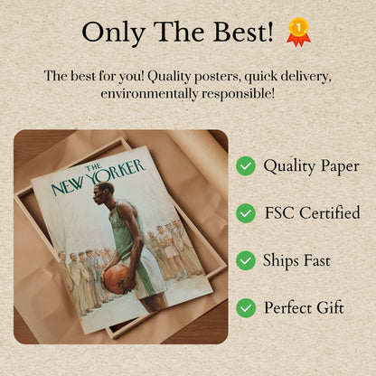 The New Yorker Basketball Legend Poster