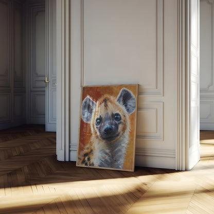 Flekkete hyenportrett plakat