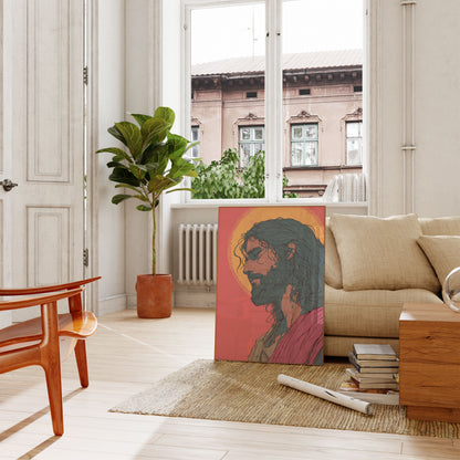 Contemplative Christ Portrait Poster
