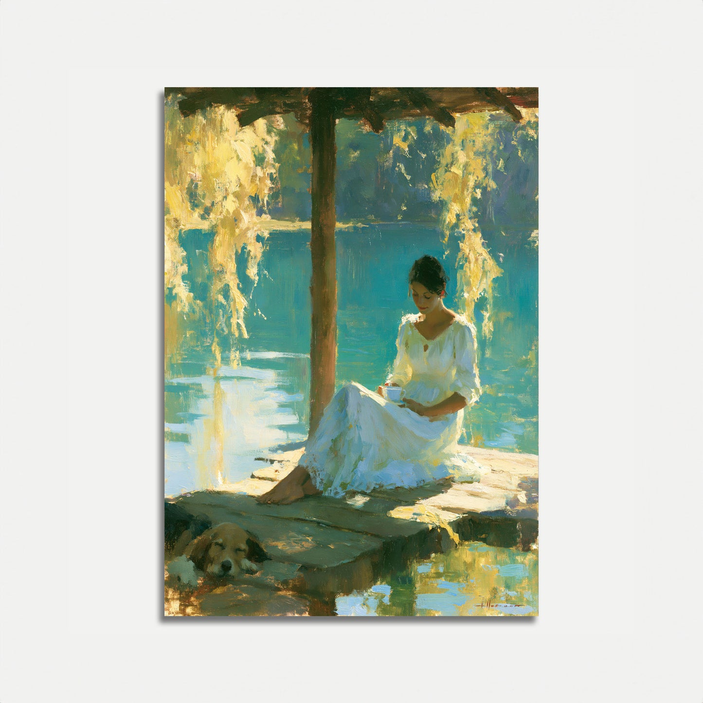 Woman by the Water Poster
