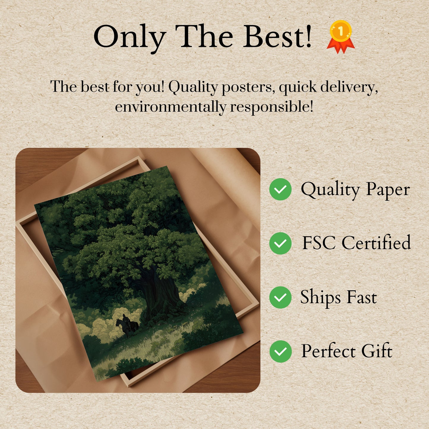 Dark Forest Guardian Poster