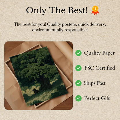 Dark Forest Guardian Poster