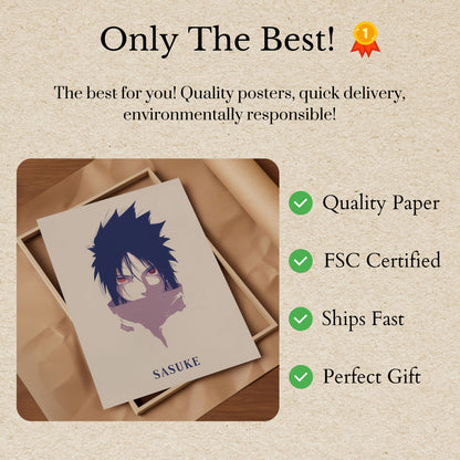 Sasuke Uchiha Manga-Poster