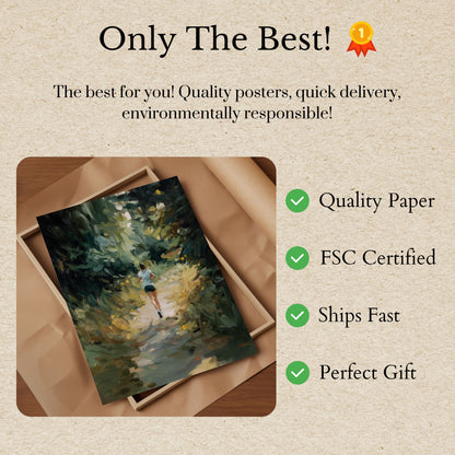 Forest Trail Runner Poster