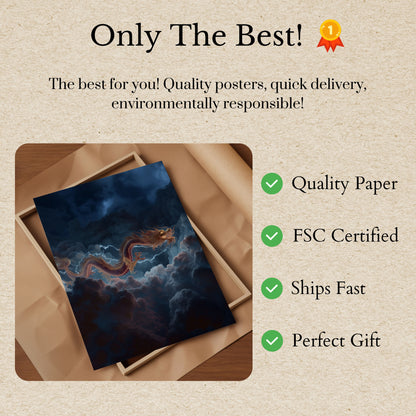 Storm Dragon Mystic Poster