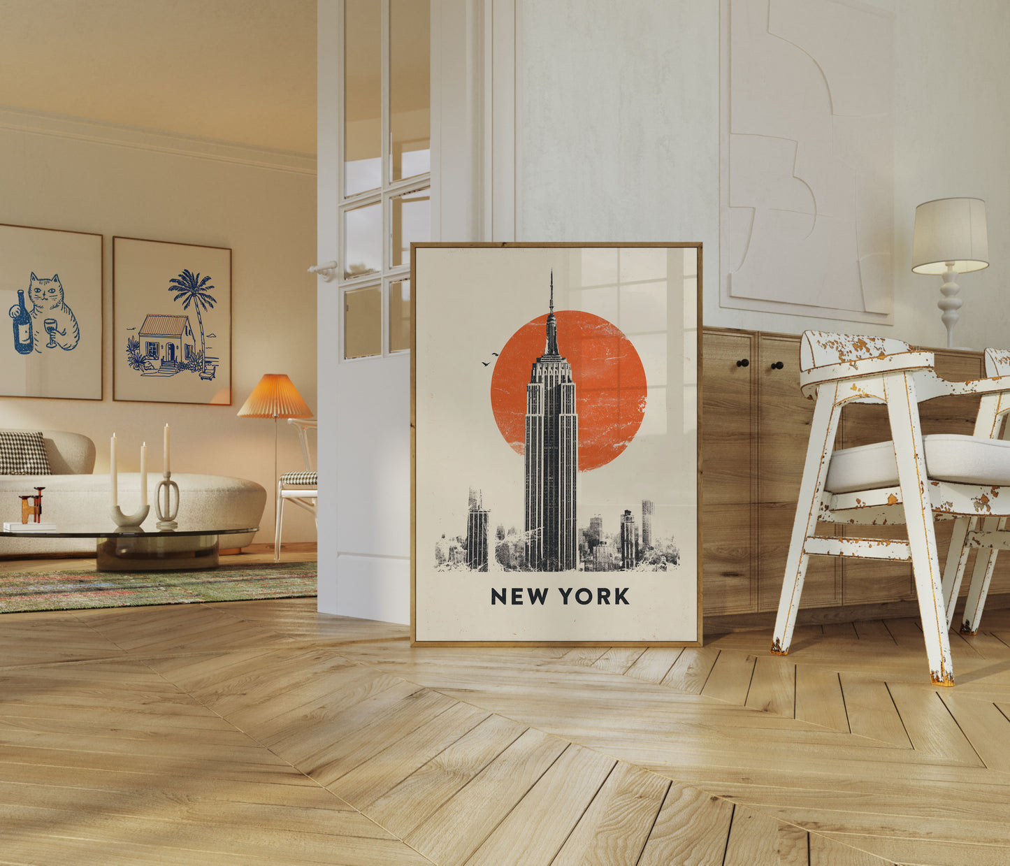 Empire State New York Cityscape Poster