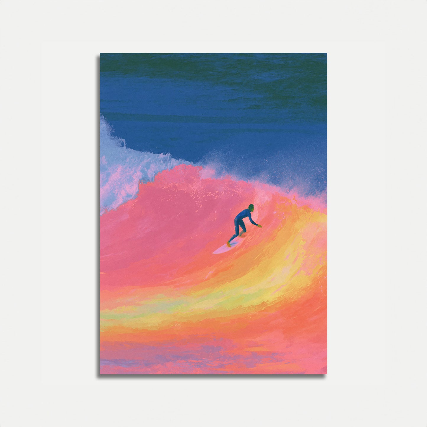 Plakát Surfer Duhové vlny