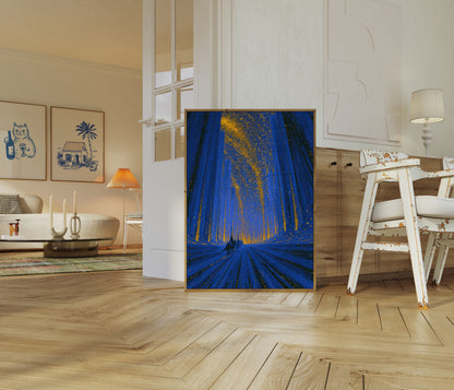 Poster Hemels Lichtpad