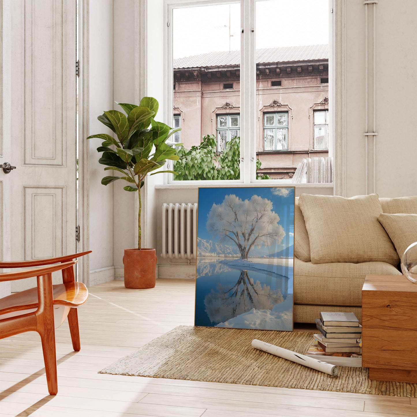 Póster de invierno de Frosted Solitude