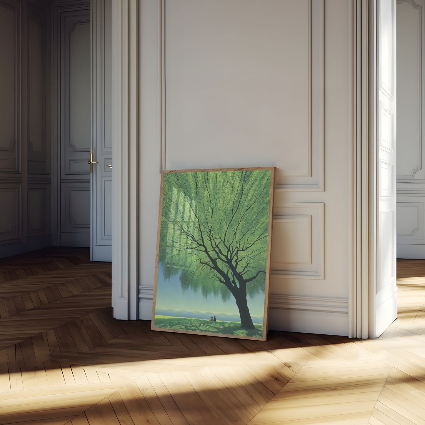 Salice Piangente sulla Sponda Poster