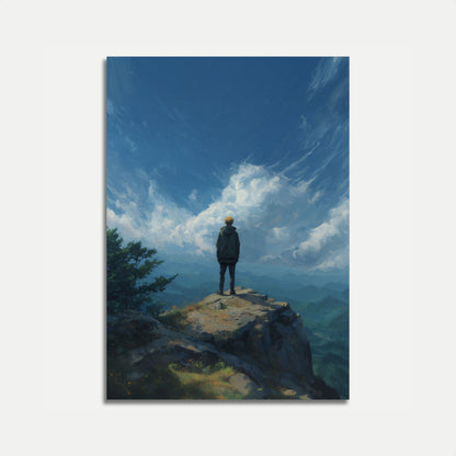 Solitude and Serenity Mountain Poster
