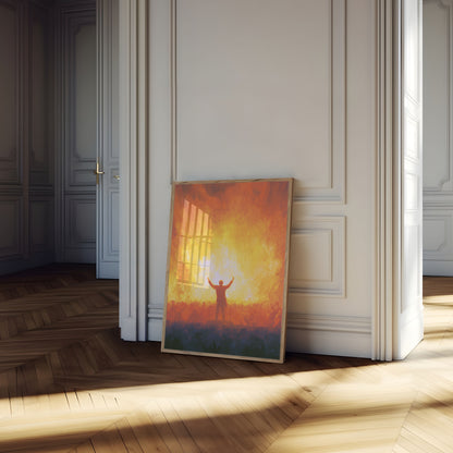 Triumph in de Vlammen Poster