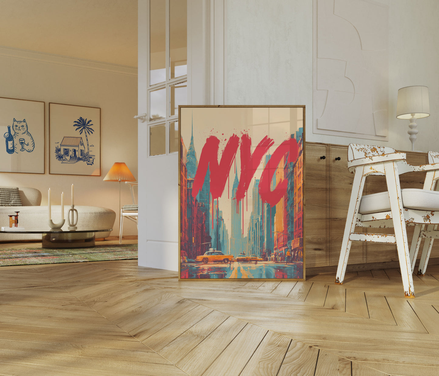 Vibrant NYC Urban Landscape Poster