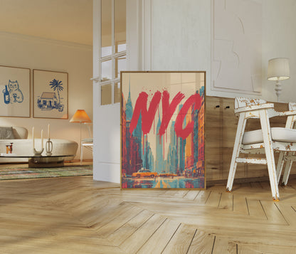 Vibrant NYC Urban Landscape Poster