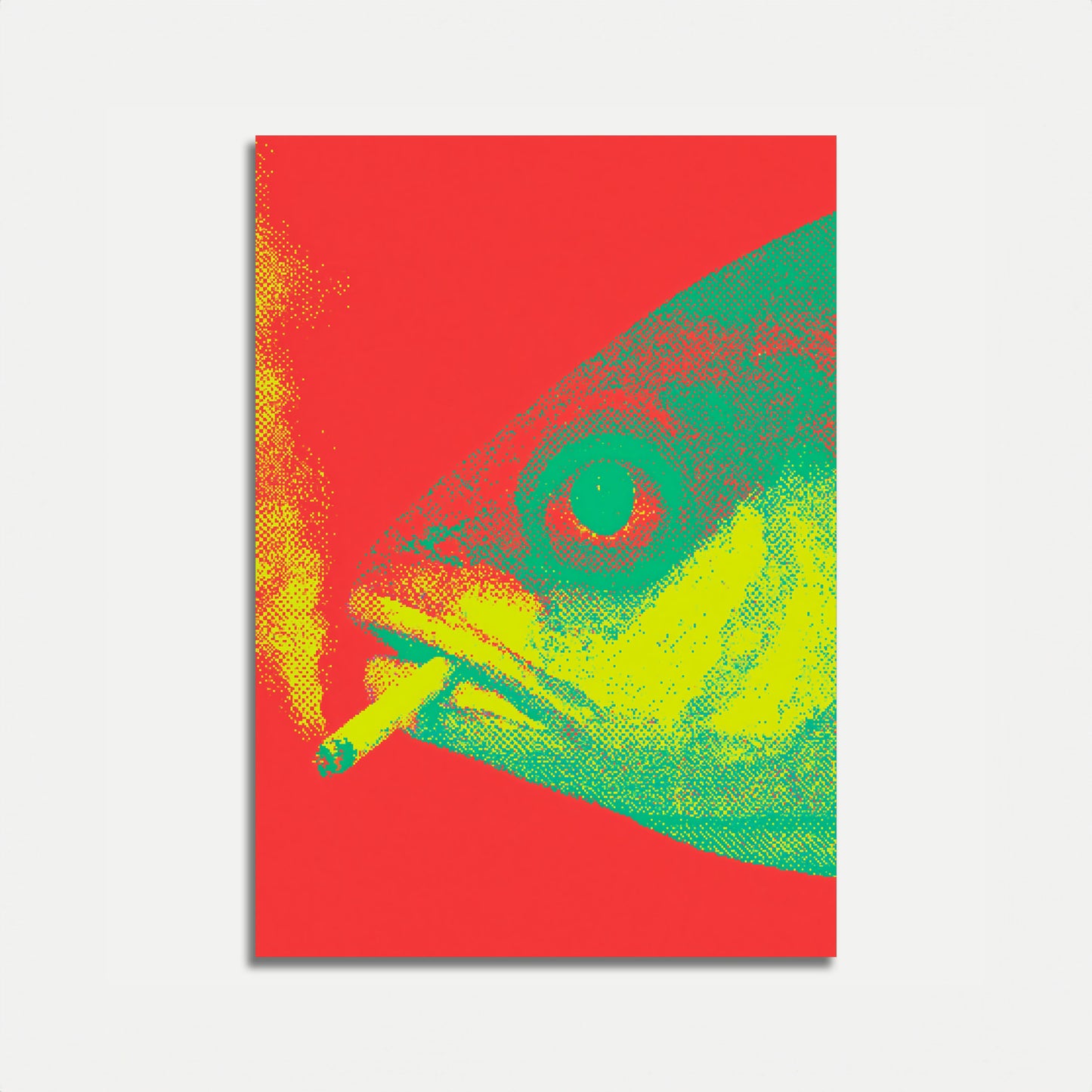 Bunter Chamäleon Pop Art Poster