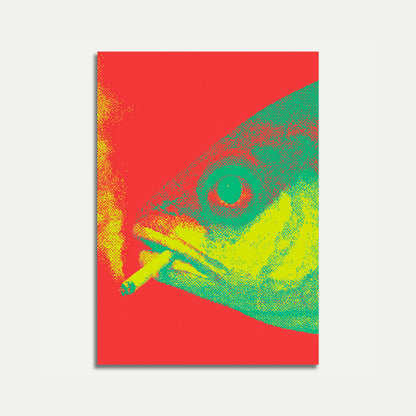 Bunter Chamäleon Pop Art Poster