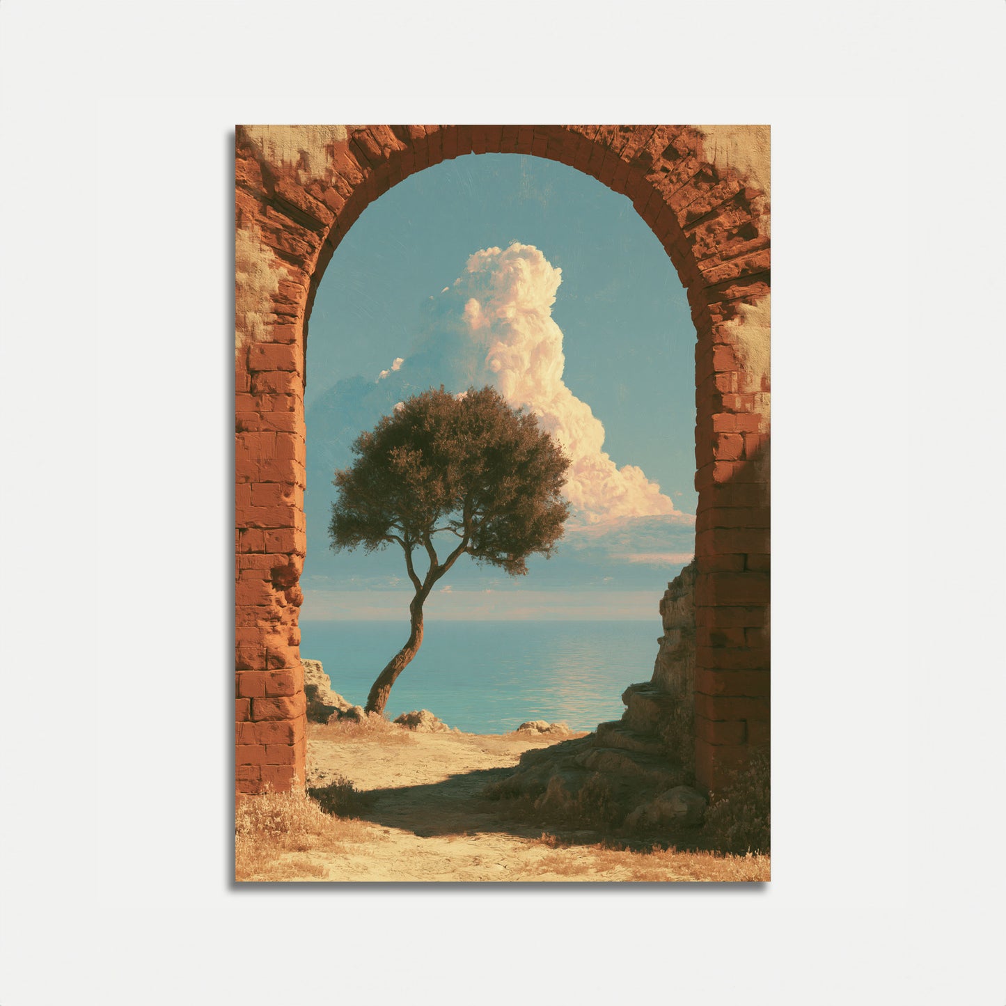 Poster con Vista Mediterranea, Arco Costiero