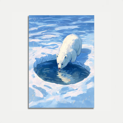 Poster dell'Orso Polare nella Piscina Artica