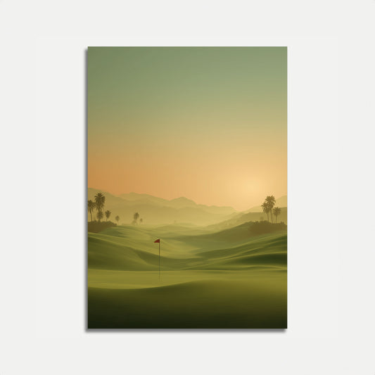 Affiche du parcours de golf Sunset