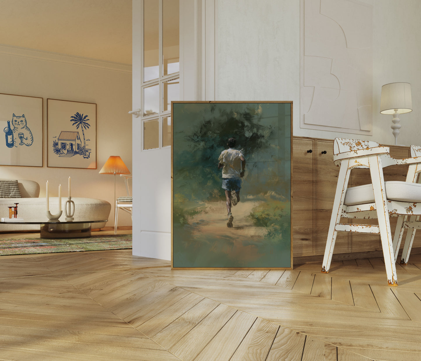 Solitary Runner's Journey Poster