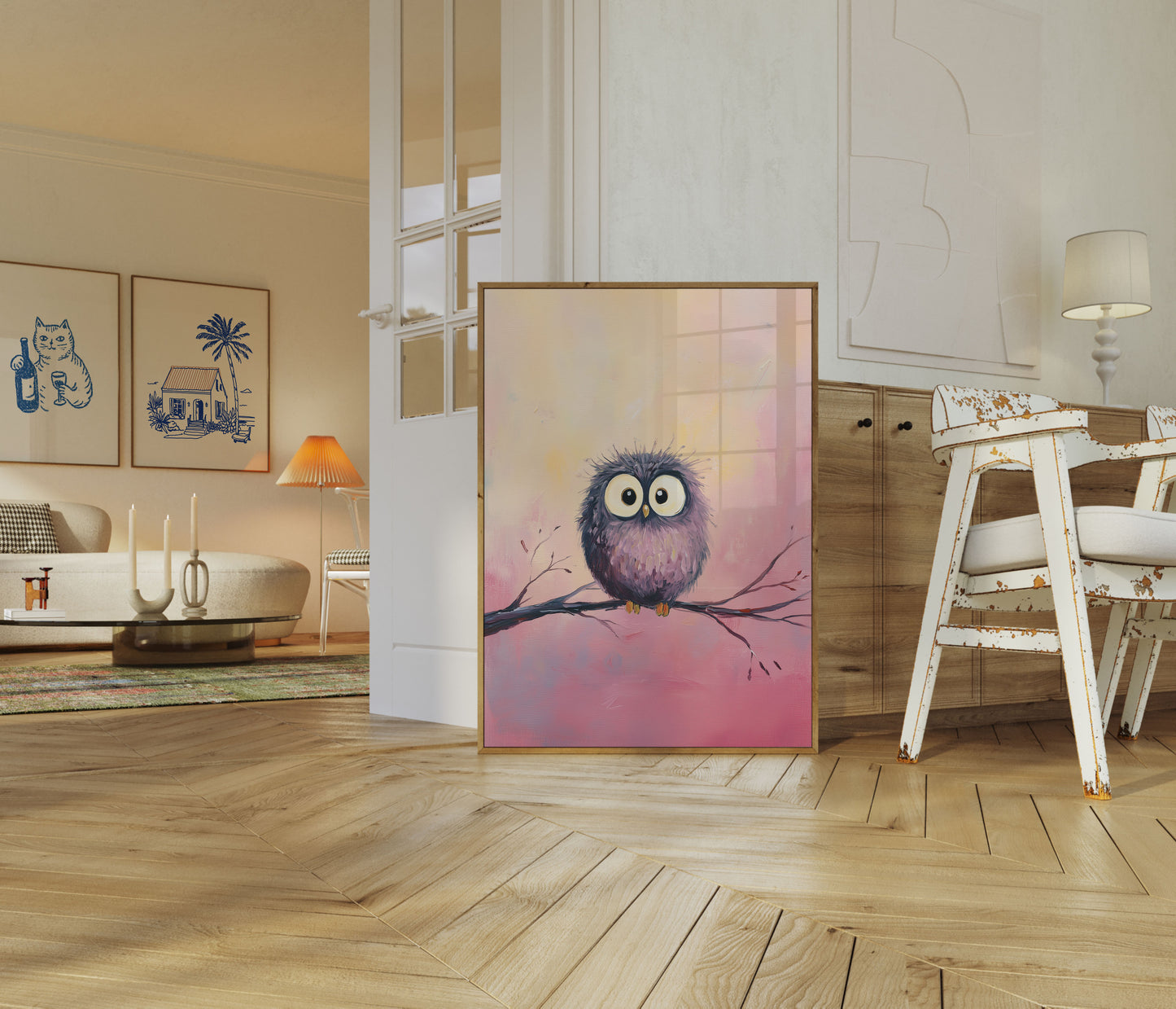 Dunet Ugle på Gren Plakat