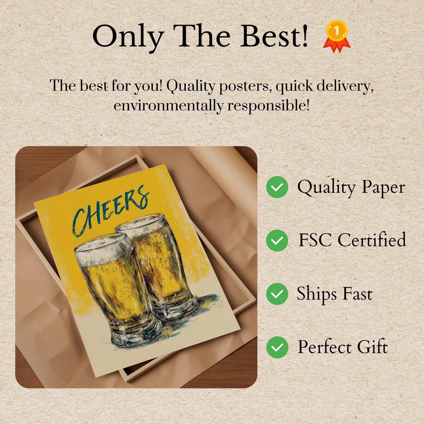Golden Brew Cheers Poster