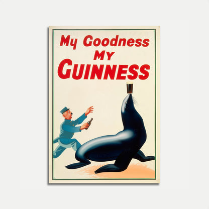 My Goodness Guinness Vintage Poster