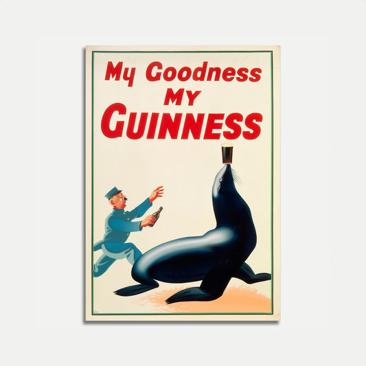 My Goodness Guinness Vintage Poster
