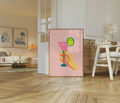 Poster dell'Ora del Cocktail Vibrante