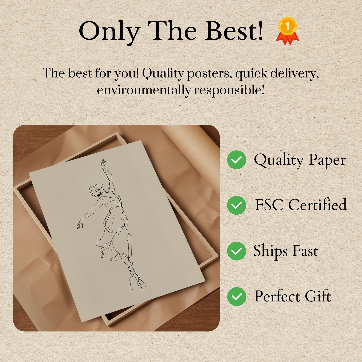 Elegante Flusso di Danza Poster