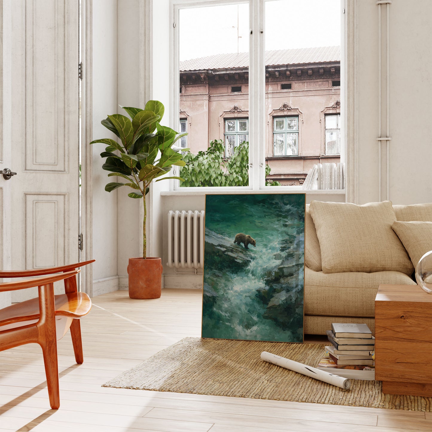 Björn vid Bergsbäck Affisch