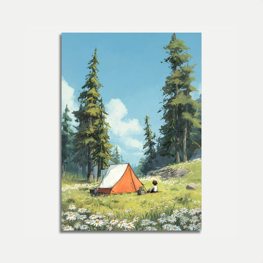 Serene Forest Camping Poster