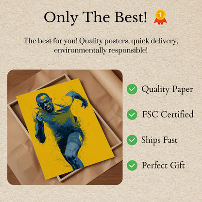 Blitzschneller Sprint-Poster