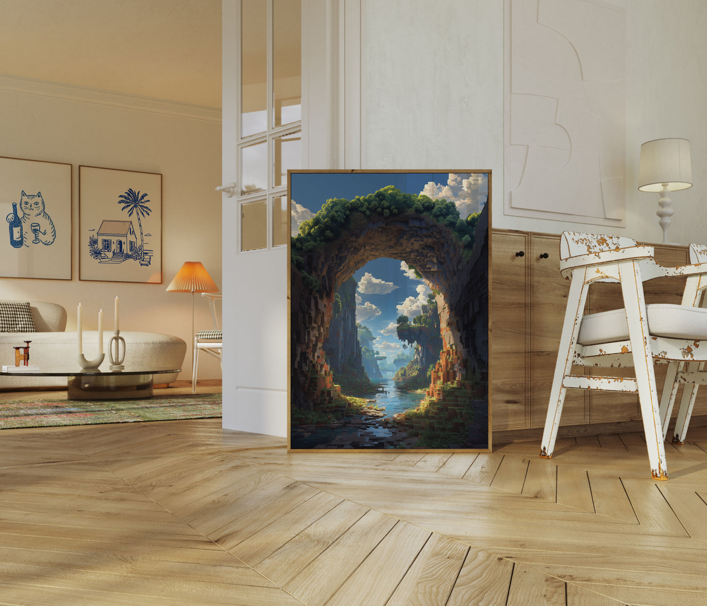 Minecraft Landscape Epic Poster