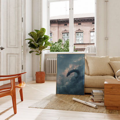 Celestial Dragon Cloud Poster