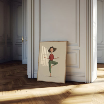 Zen Balance Yoga Poster