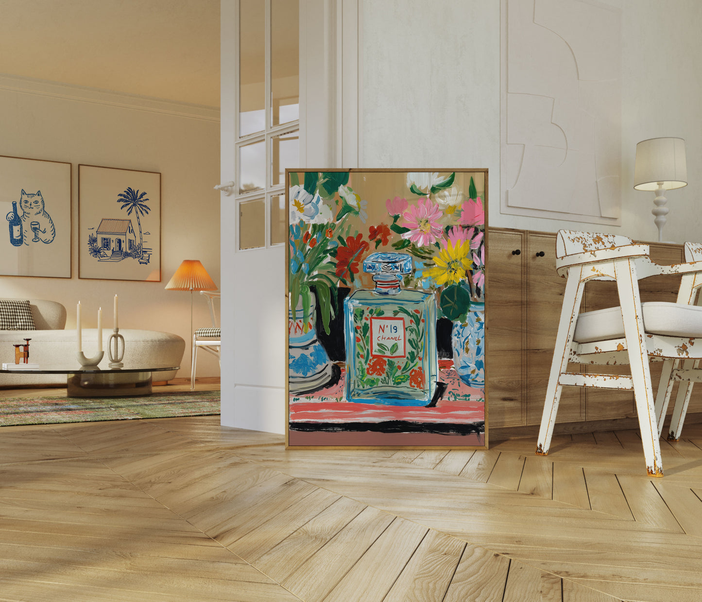 N°19 Floral Perfume Poster