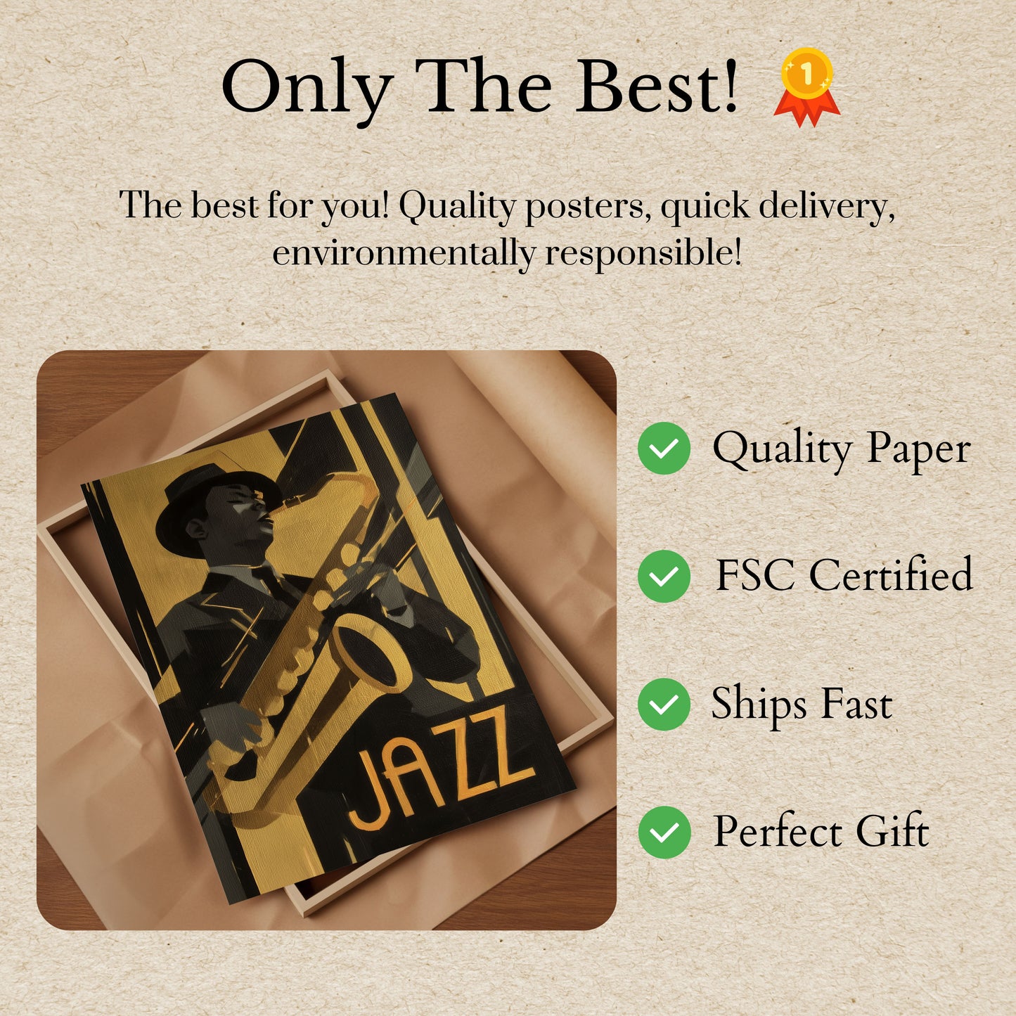 Vintage Jazz Musician Poster