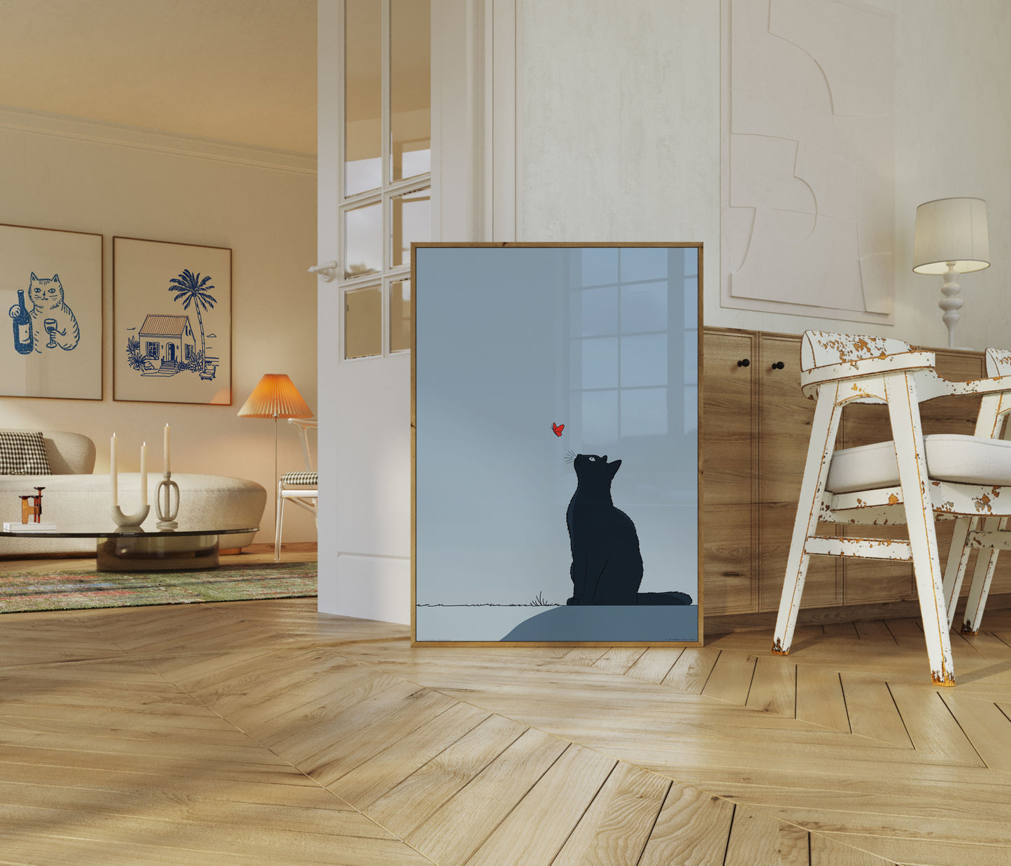 Curiosity Meets Serenity Poster