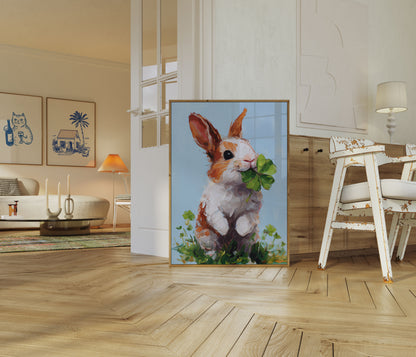 Glücksklee-Hasen-Poster