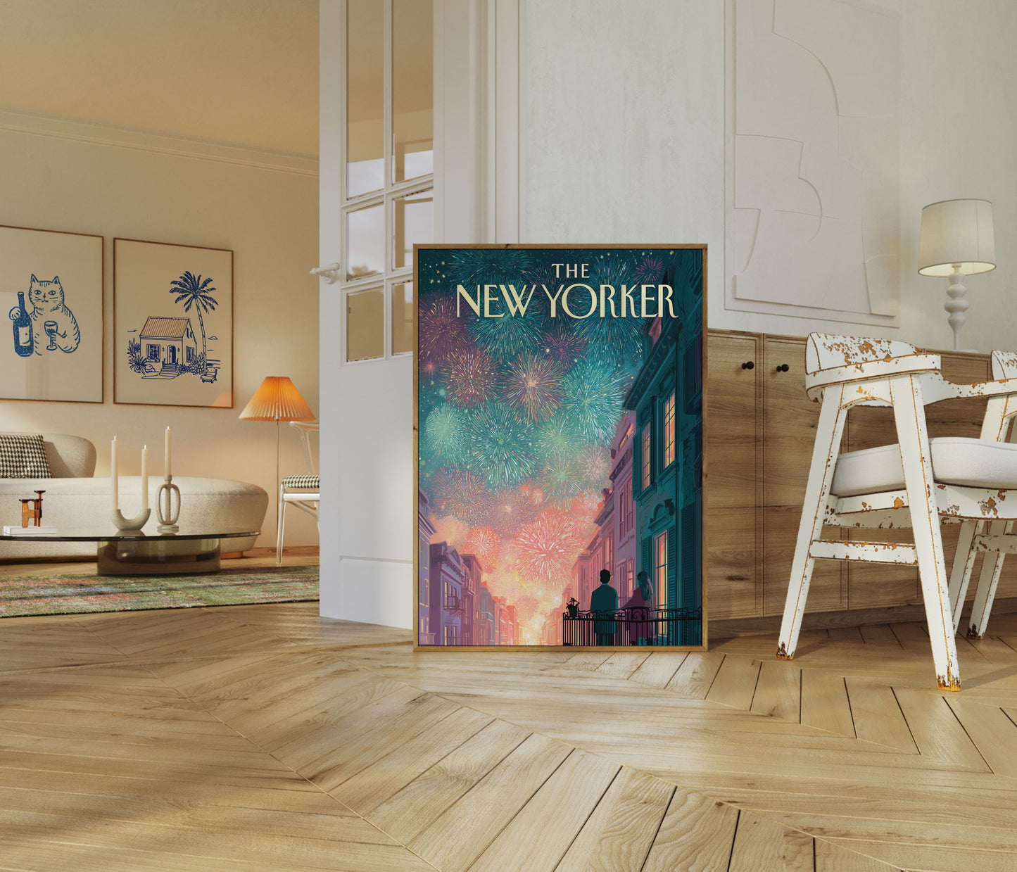 Affiche de Célébration des Feux d'Artifice de New York