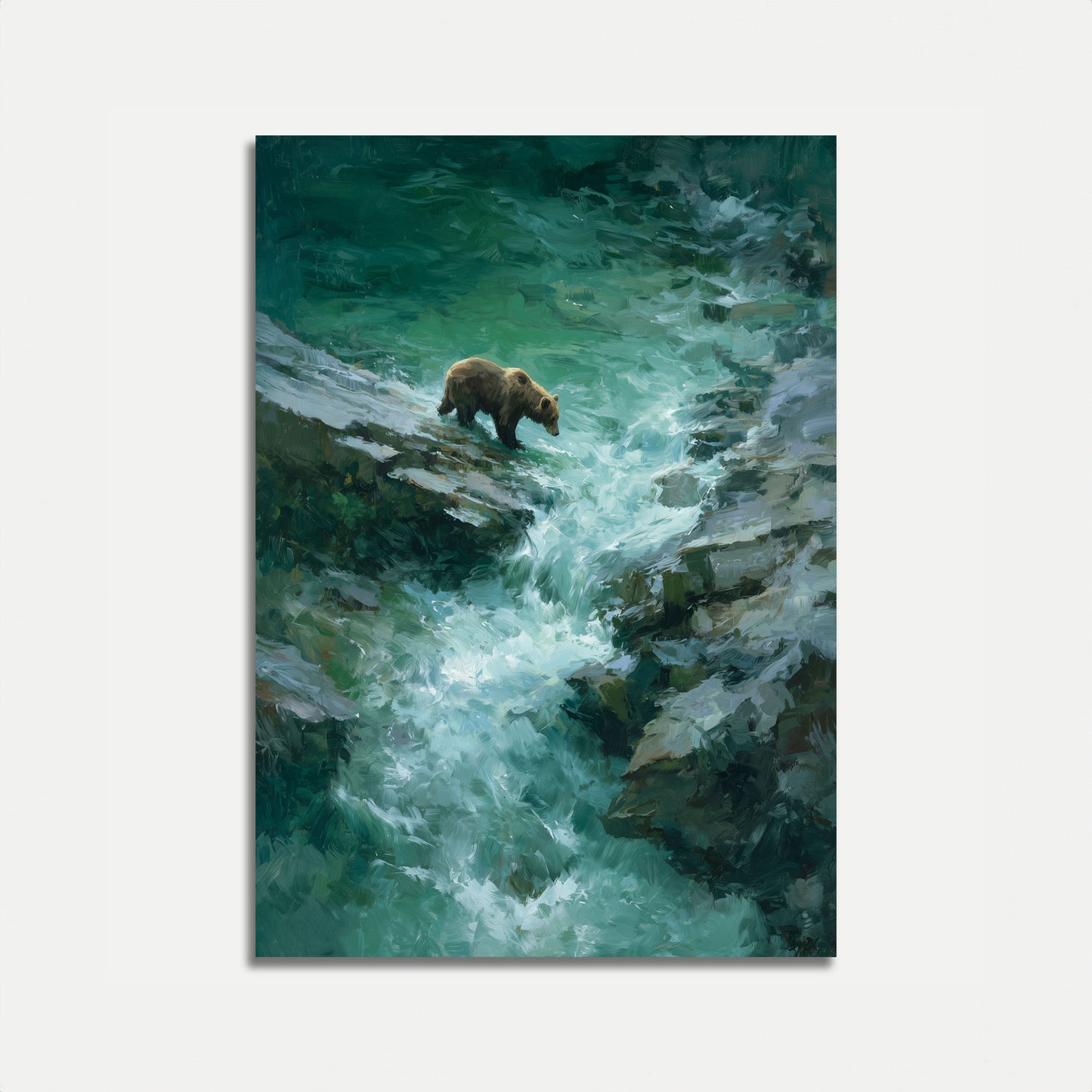 Björn vid Bergsbäck Affisch