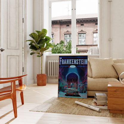 Frankenstein's Laboratory Neon Poster