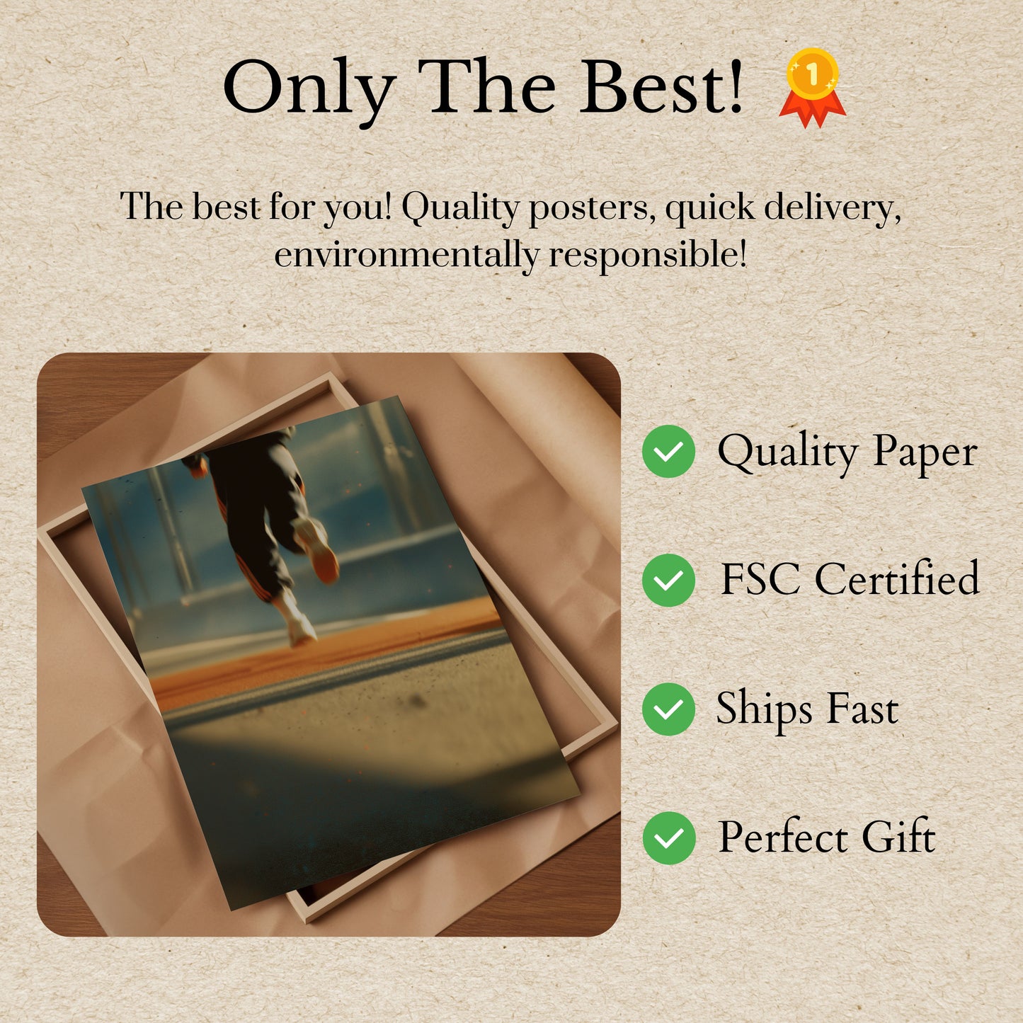 Dynamic Running Motion Poster