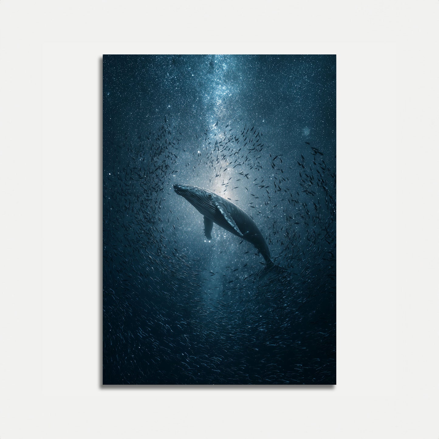 Celestial Ocean Whale Poster