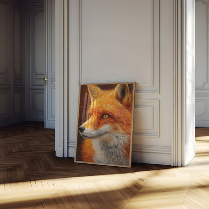 Golden Fox Portrait Poster