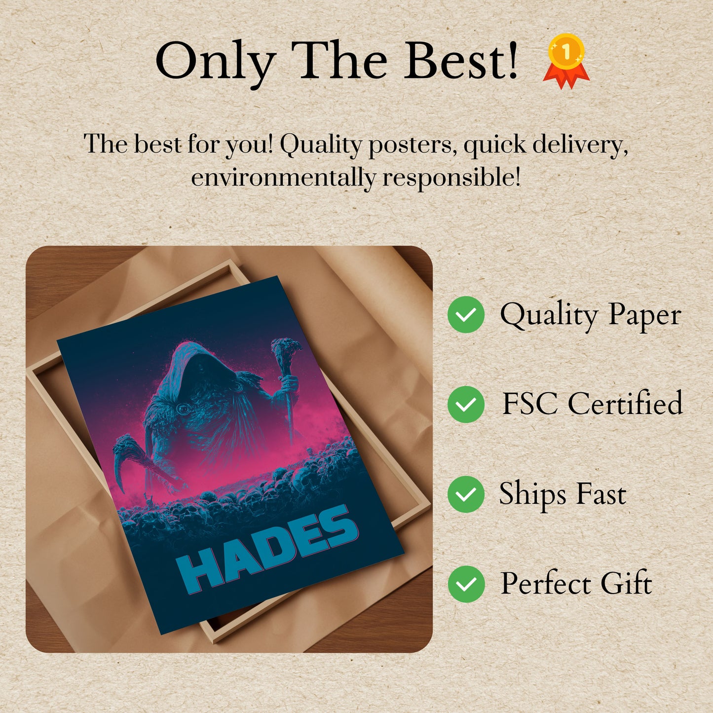 Hades Gott der Unterwelt Poster