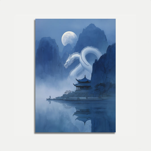 Celestial Dragon Mountain Poster
