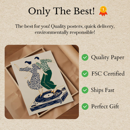 Dancing on Vinyl Groove Poster