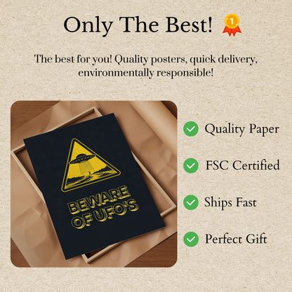 Alien Abduction Warning Poster